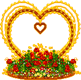 Gif animé coeur doré